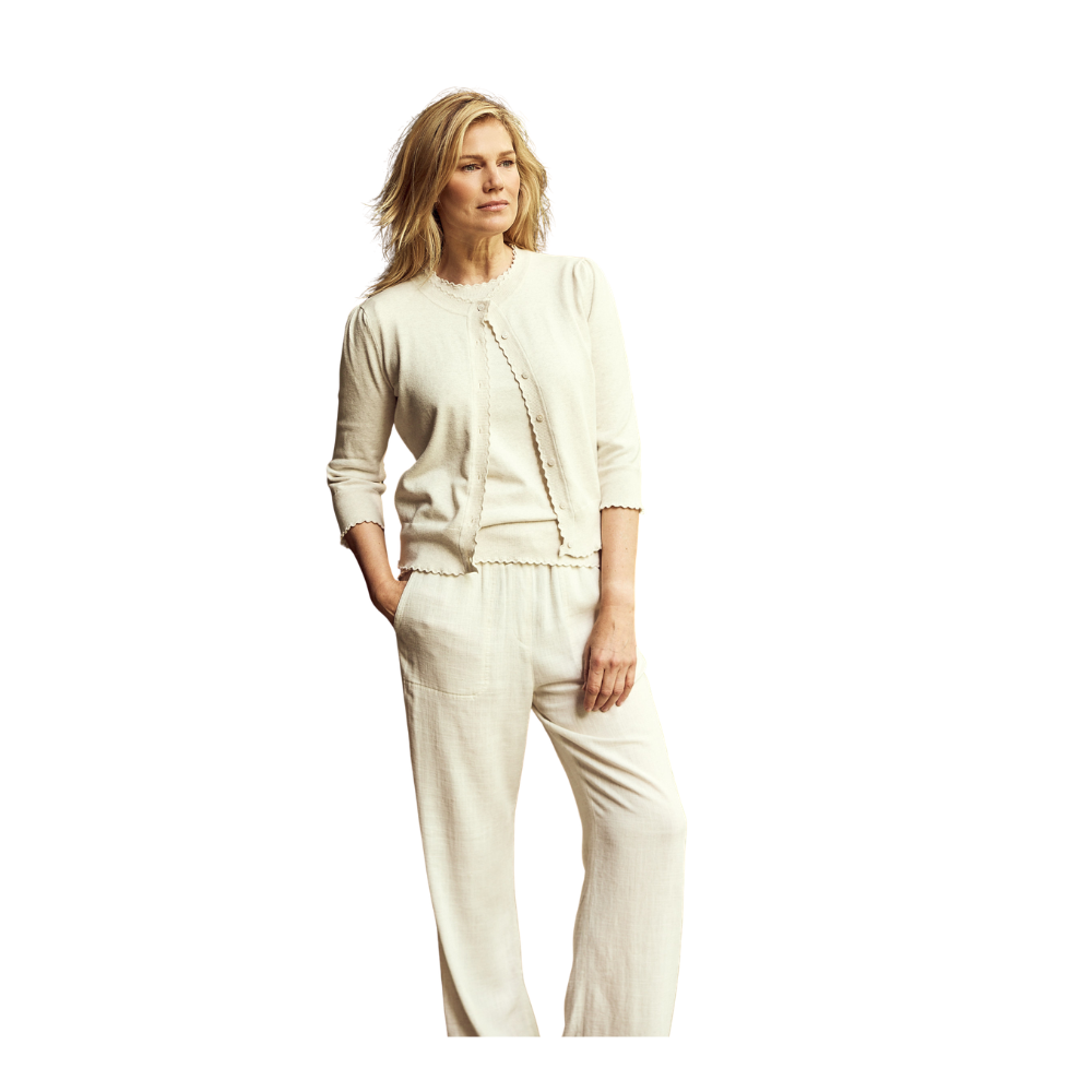 Trousers woven linen