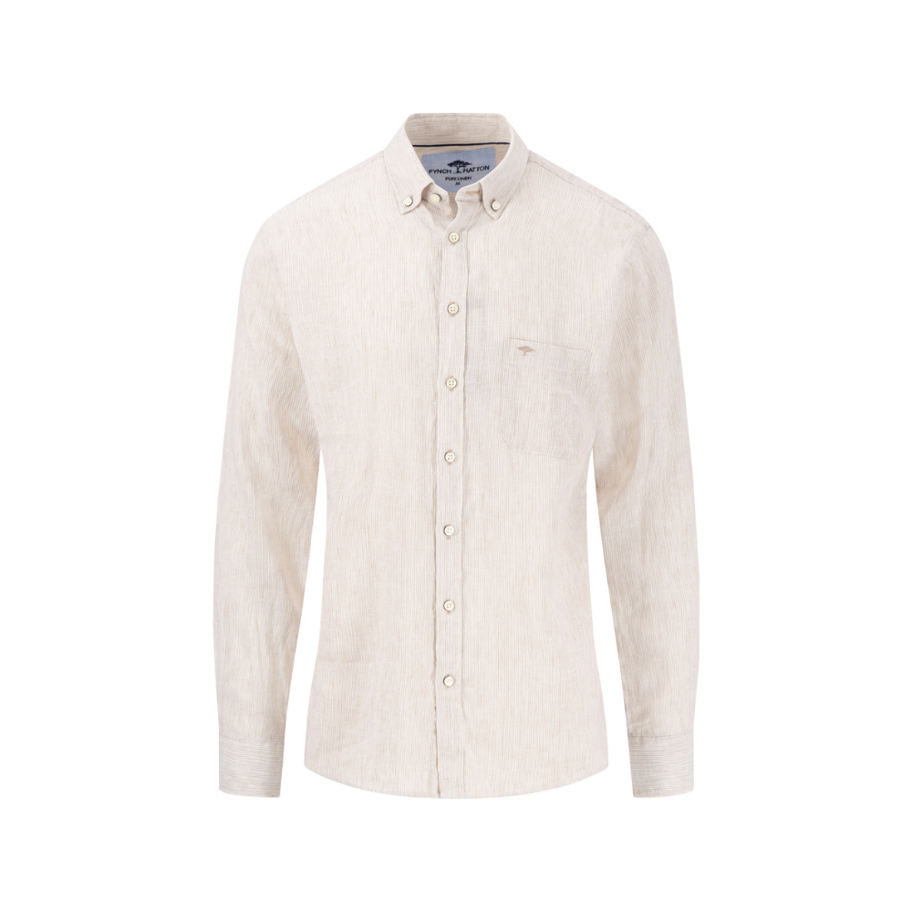 Linen striped shirt LS