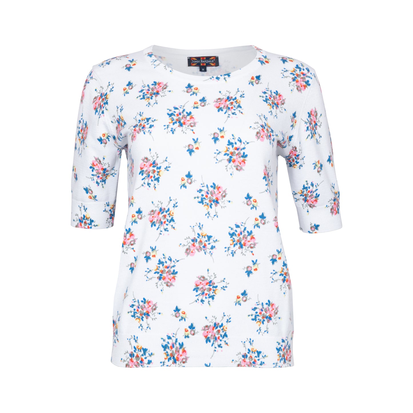 Combed cotton shirt flower